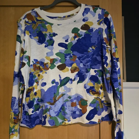 Anthropologie Maeve Multicolor Abstract Sweatshirt - Picture 1 of 2